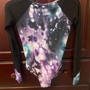 Purple Pixies long sleeve mesh Leo